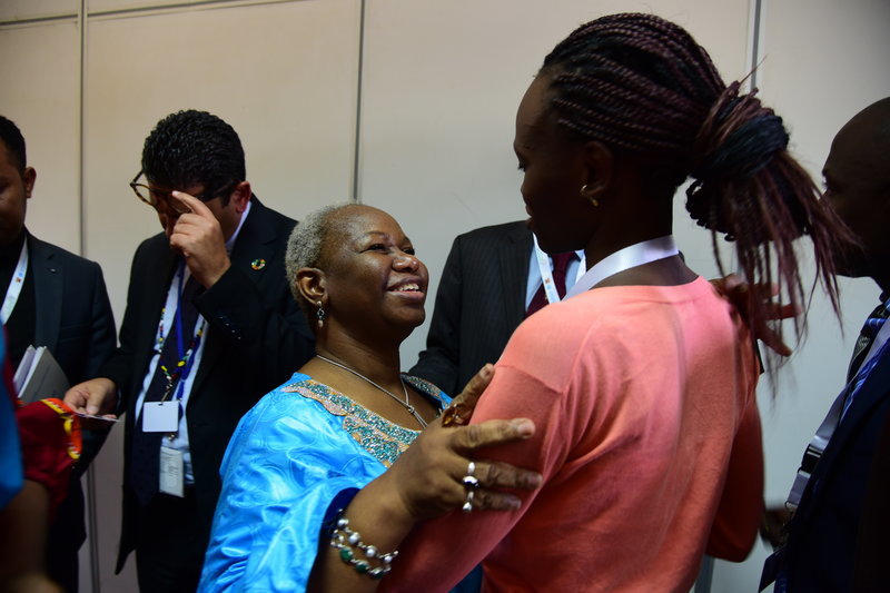 Assistant Secretary-General Bintou Keita at an event with over 50 young activists from across the continent about the role of African youth in Silencing the Guns.