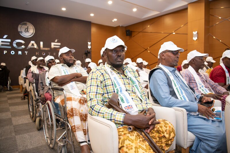 People with disabilities participate in an event to mark the International Day of Persons with Disabilities in Somalia on 3 December.
