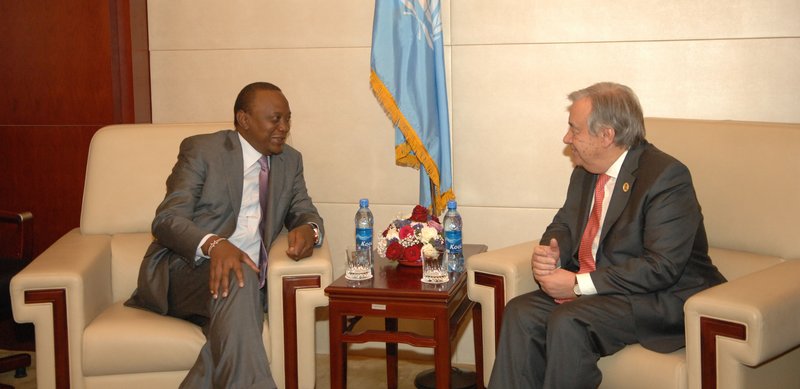 Secretary-General Meets President of Kenya. UN Photo/Antonio Fiorente