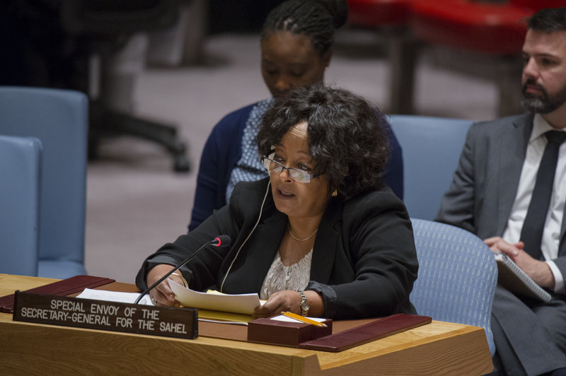 Hiroute Guebre Sellassie, the Secretary-General’s Special Envoy for the Sahel, addresses the Security Council meeting on peace and security in Africa. The Council also considered the report of the Secretary-General on the progress towards the United Nations integrated strategy for the Sahel during the meeting.