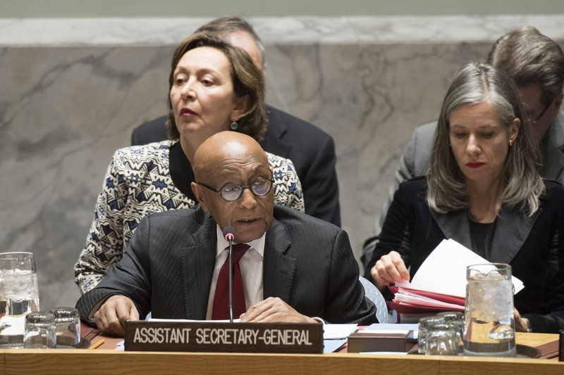 Tayé-Brook Zerihoun, Assistant Secretary-General for Political Affairs, addresses the Security Council meeting on the situation in Iran.