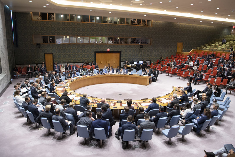 Wide view of the Security Council meeting on Non-proliferation and the Democratic People’s Republic of Korea.