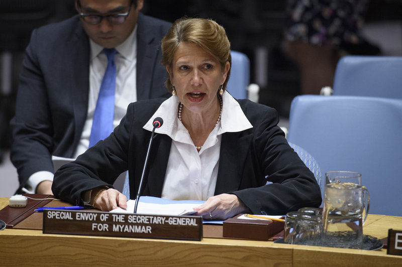 Christine Schraner Burgener, Special Envoy for Myanmar, briefs the Security Council on the situation in Myanmar.