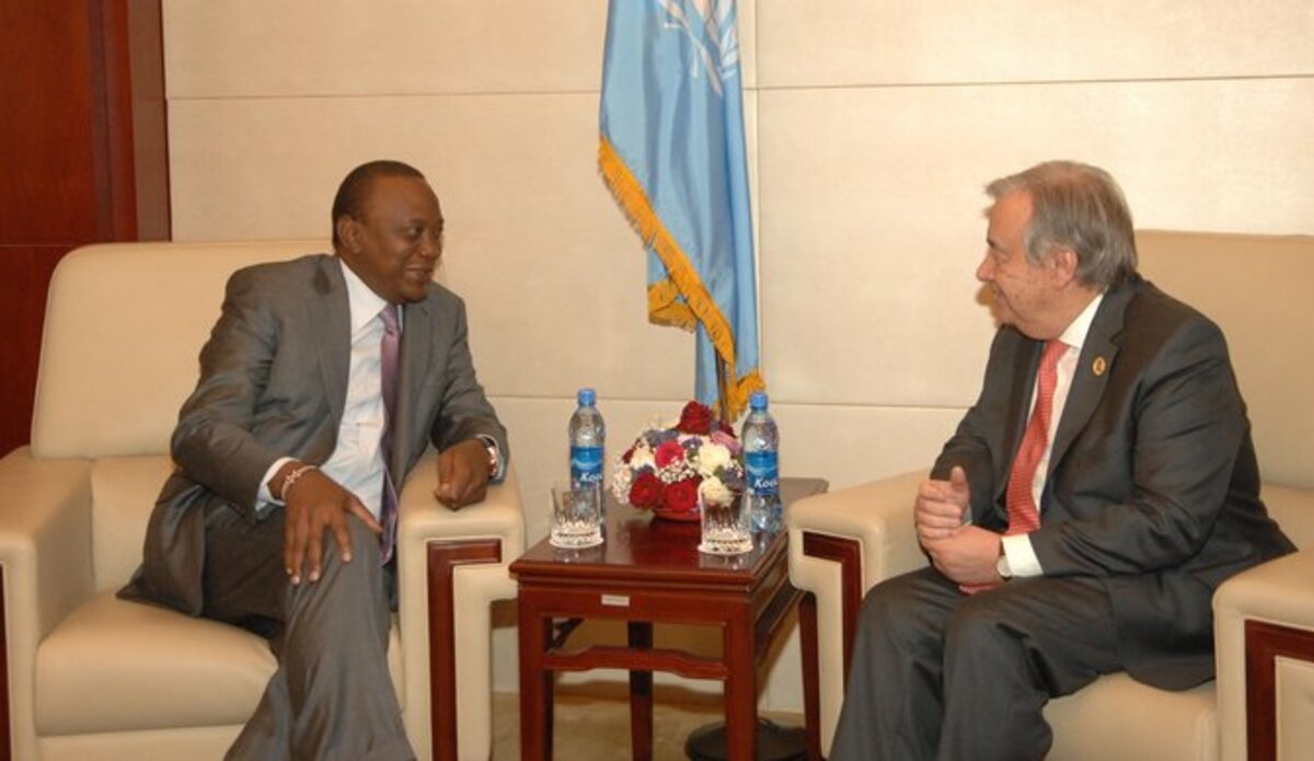 Secretary-General Meets President of Kenya. UN Photo/Antonio Fiorente