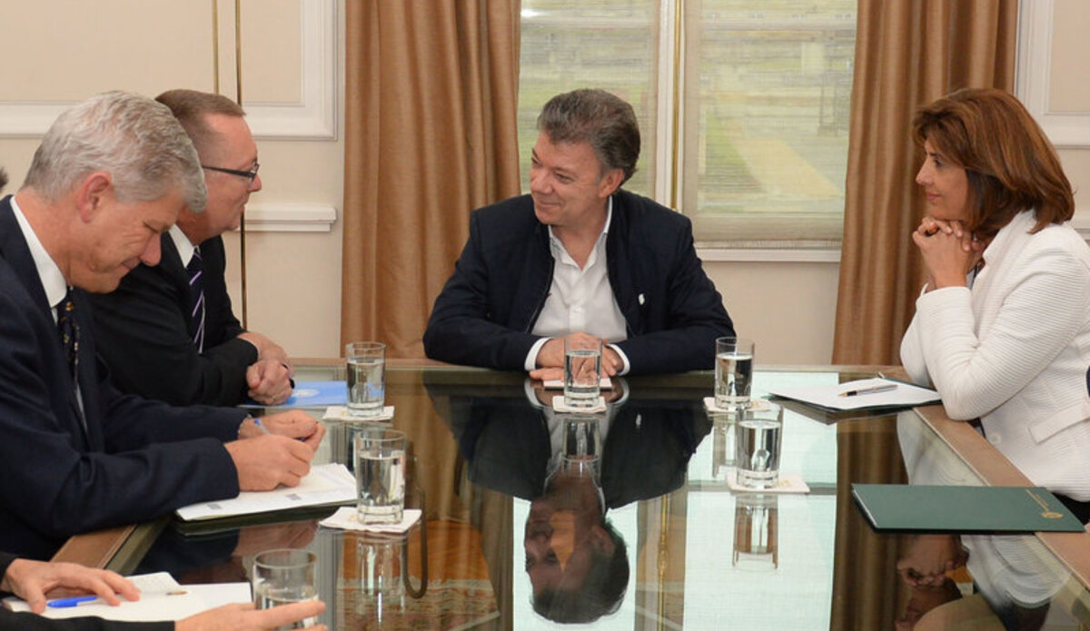 UN political chief Jeffrey Feltman meets Colombian President Juan Manuel Santos