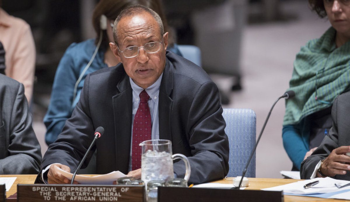 Haile Menkerios, Special Representative of the Secretary-General to the African Union, addresses the Security Council meeting on the topic, “United Nations-African Union peace and security cooperation: Chapter VIII application and the future of the African Peace and Security Architecture”.