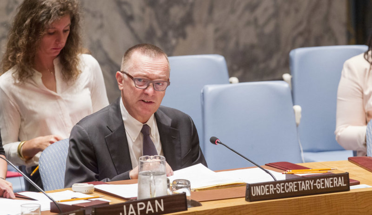 Jeffrey Feltman, Under-Secretary-General for Political Affairs briefs the Security Council on the threat posed by ISIL.