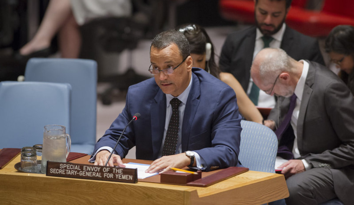 Ismail Ould Cheikh Ahmed, the Secretary General's Special Envoy for Yemen, briefs the Security Council.