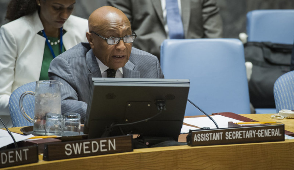 Tayé-Brook Zerihoun, Assistant-Secretary-General for Political Affairs, briefs the Security Council on the situation in the Lake Chad Basin region, comprising north-eastern Nigeria and parts of Cameroon, Chad and Niger.