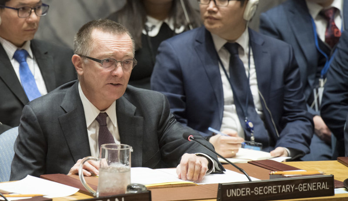 Jeffrey Feltman, Under-Secretary-General for Political Affairs, briefs the Council. The Security Council met to consider the implementation of its resolution 2231 (2015) on the Joint Comprehensive Plan of Action (JCPOA) regarding Iran’s nuclear programme.