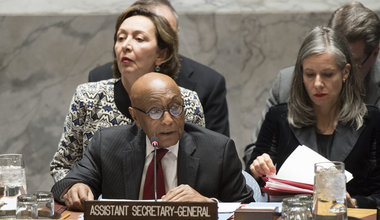 Tayé-Brook Zerihoun, Assistant Secretary-General for Political Affairs, addresses the Security Council meeting on the situation in Iran.