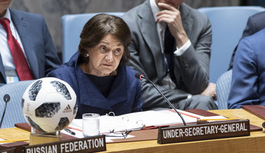 Under-Secretary-General Rosemary A. DiCarlo in the Council meeting on non-proliferation. 